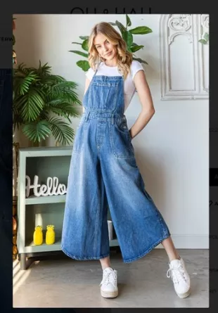 Denim Overalls Women's Bib Overalls Jeans Pants Jumpsuit