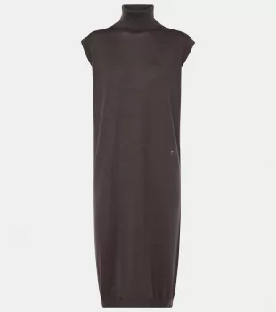 Turtleneck Midi Dress