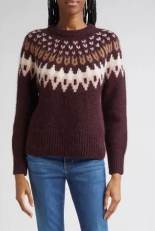 Anne Fair Isle Alpaca Blend Sweater