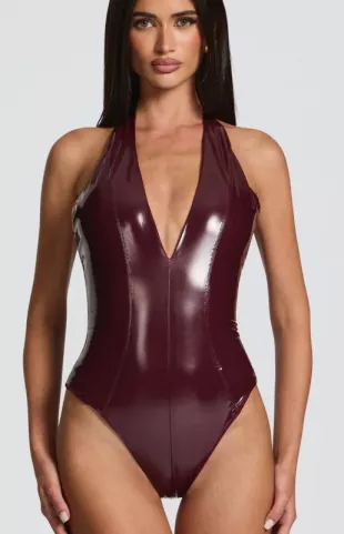 Fashion Harley Bodysuit - Cherry Lacquer