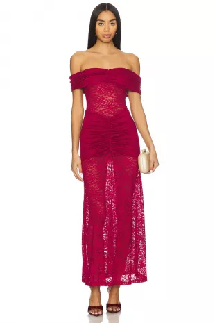 Vaneya Lace Maxi Dress