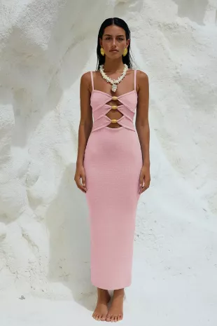 Normani Midi Dress - Pink
