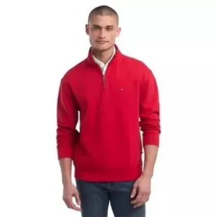 Long Sleeve Fleece Quarter Zip Pullover Sweatshirt Sweater