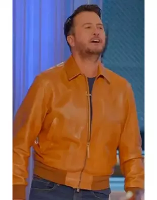 American Idol S24 Luke Bryan Leather Jacket