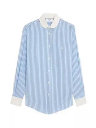 Romy Shirt in Striped Silk