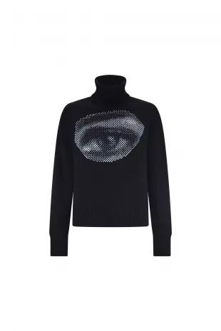 Five Senses Crystal Cropped Turtleneck