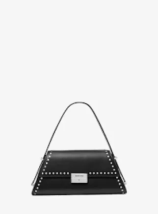 Ludlow Medium Studded Leather Shoulder Bag