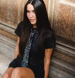 Scattered Crystal Necktie