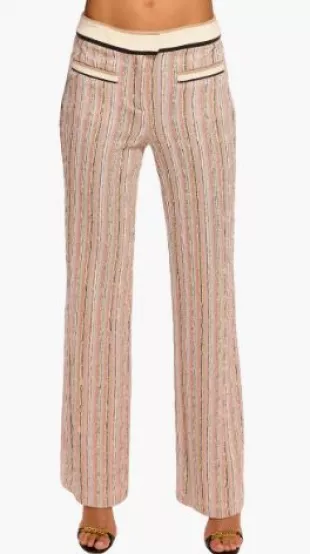 Kyla Sequin Stripe Straight Leg Pants