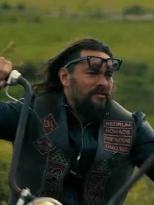 The Wrecking Crew Jason Momoa Motorcycle Black Leather Vest