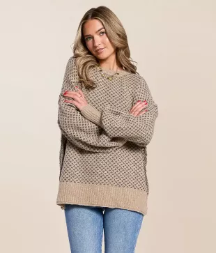 Mini Jacquard Crewneck Sweater
