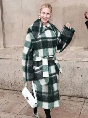 Paris Fashion Week 2026 Kelly Rutherford Wrap Coat