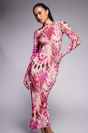 Ashland Dress in Berry Butterfly