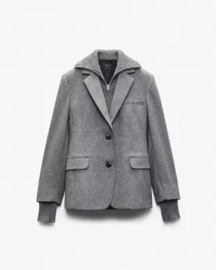 Frank Mixed Media Blazer