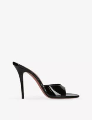 Elodie 105 Patent Leather Heeled Slippers