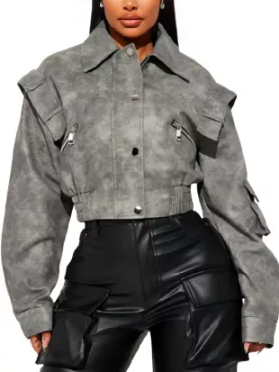 American Idol S24 Keyla Richardson Grey Jacket