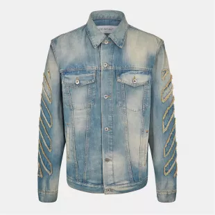 Mens Denim Patch Jacket