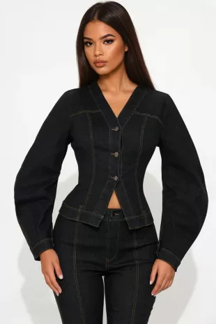 Evelyn Denim Capri Set