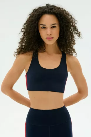 Ella Airweight Bra in Indigo / Pirate Red