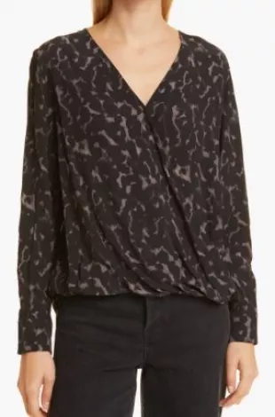 Hillary Top in Diffused Cheetah