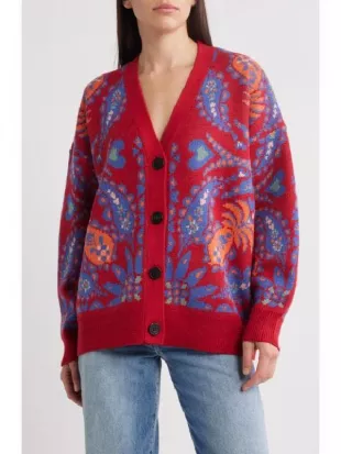Abbott Elementary S05 Quinta Brunson Paisley Knit Cardigan