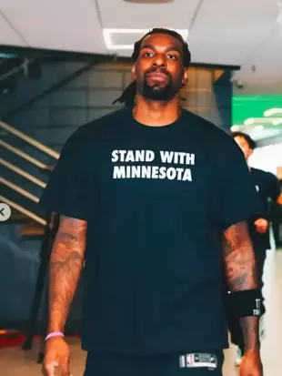 Stand With Minnesota Black Shirt