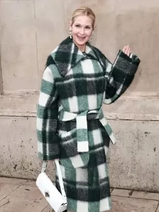 Paris Fashion Week 2026 Kelly Rutherford Wrap Coat