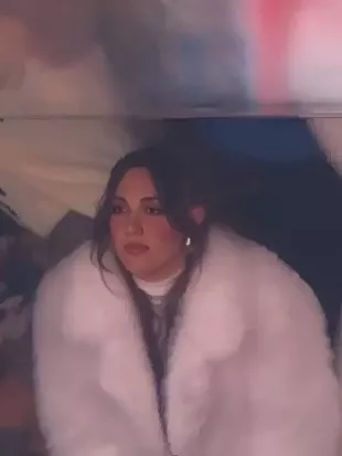 Kennedy Stidham 2026 White Fur Coat