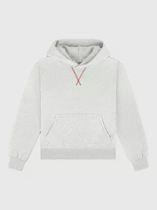 Parke Somebody Loves Me Grey Hoodie