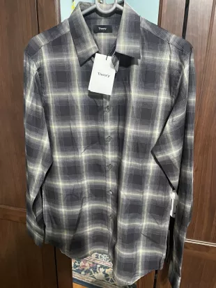 Irving Black Multi Shade Flanella Standard Fit Shirt in Cotton Flannel