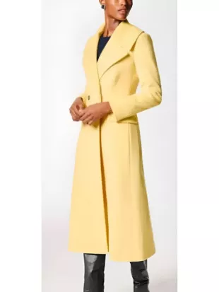 The Young And The Restless 2026 Sharon Newman Pastel Yellow Coat