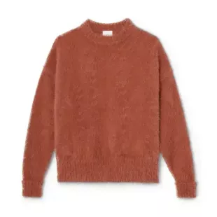 Oversized Angora Crewneck