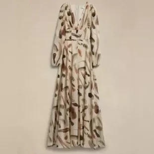 Marta Cotton-Silk Maxi Dress