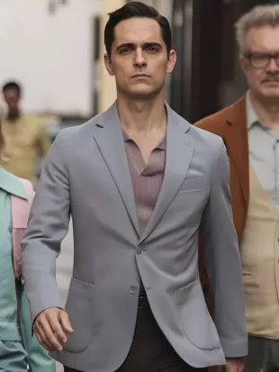 Berlin S02 Pedro Alonso Grey Blazer