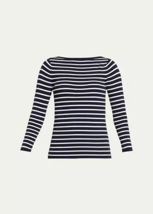 Striped Boatneck Sweater