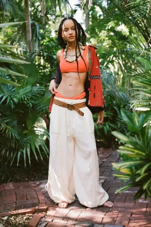 Pink Mila Gauze Jogger Pant