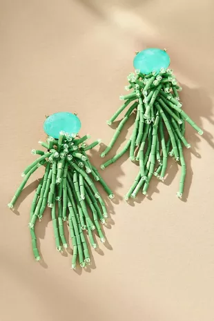 Beaded Firework Drop Earrings