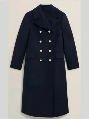 The Young And The Restless 2026 Sharon Newman Navy Blue Coat