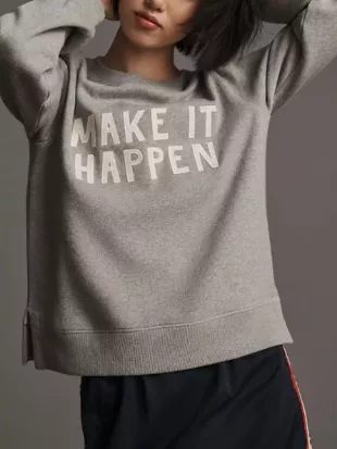Home Town S10 Erin Napier Make It Happen Grey Sweatshirt