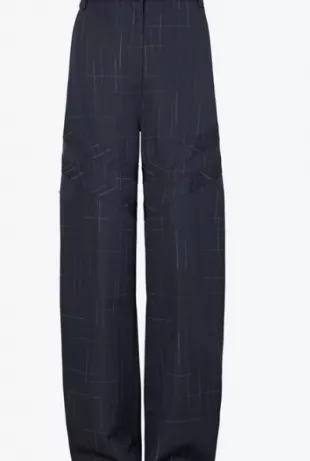 Wide-Leg Wool Pant