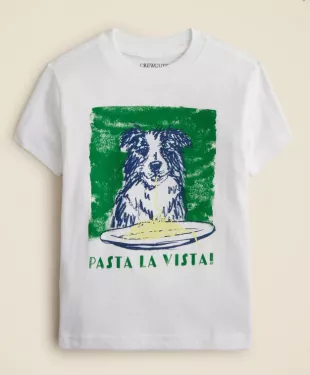 Short-Sleeve Pasta Dog Graphic T-Shirt