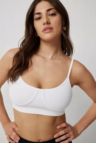 Long Sleeve Twist Front Crop Top Pink