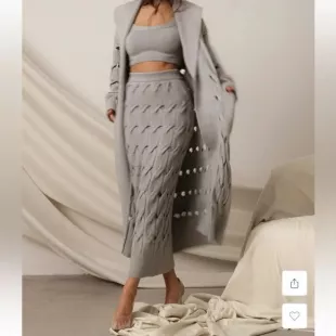 Brixton Cardigan in Heather Grey