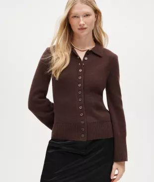 Milano Stitch Cinched Waist Cardigan