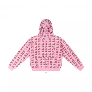 Pink 'I Heart Me' Butterfly Hoodie