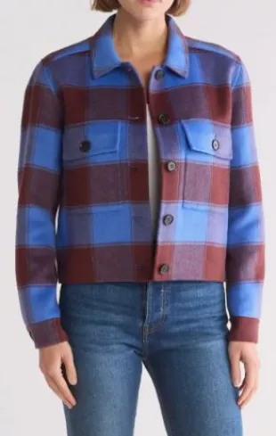 Steffi Jacket in Cobalt / Chocolate