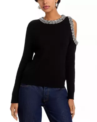 Roma Crystal-Embellished Knit Top