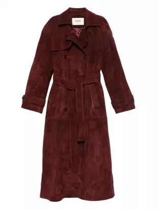Corrin Suede Trench Coat