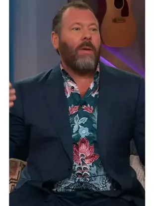 The Kelly Clarkson Show 2026 Bert Kreischer Floral Print Shirt