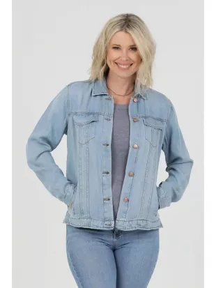 Wholesale NJ919-AsisTencel Denim Jacket